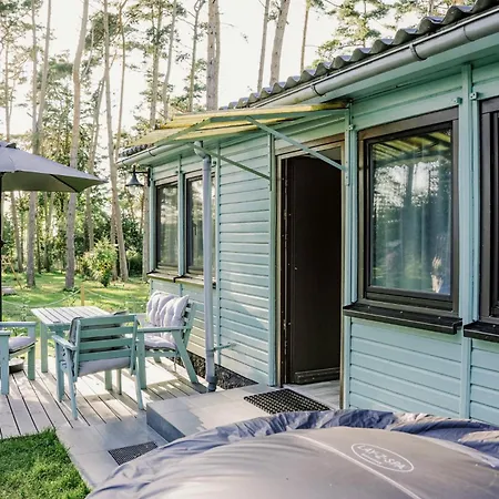 Ferienhaeuser Insel Usedom Waldhaus 1 Mit Whirlpool - Direkt Am Achterwasser *